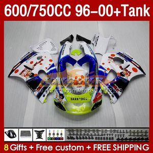 Zbiornik Fairings dla Suzuki Srad GSXR 600 750 CC GSXR600 96 97 98 99 00 Body 156no.34 GSXR750 600cc GSXR-600 1996 1997 1998 1999 2000 GSX-R750 750CC 96-00 Fairing Pepephone