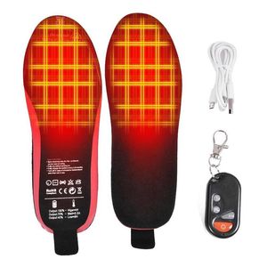 Schuhteile Zubehör USB Beheizte Einlegesohlen Elektrische Fußwärme Pad Füße Wärmer Socken Matte Winter Outdoor Sport Heizung Unisex 220922