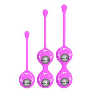 22SS zabawka seksu masażer bezpieczny silikonowy inteligentny piłka Kegel Kule Ben wa Eggs Pochwa Zakręcanie zabawki seksu dla kobiet pochwy gejisha piłka pjgu