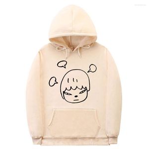 Herrtröjor yoshitomo nara dröm hoodie roliga män kvinnor bomull tröja mode tröja kvinnor överdimensionerade tröjor lösa streetwear