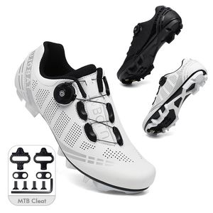 Scarpe di sicurezza Mtb Ciclismo con tacchette Uomo Mountain Bike Calzature Donna Velocità Sneaker Triathlon Bicicletta Piatto Spd Stivali da strada 220922