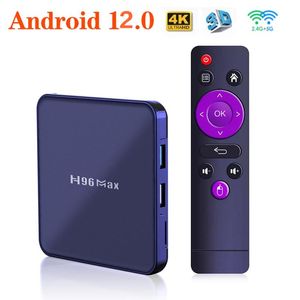 Android 12 H96 MAX V12 4GB 32GB 64GB RK3318 Akıllı TV Kutusu WiFi TVBox 4K H96Max Medya Oyuncu Kümesi Top Kutusu 2GB 16GB
