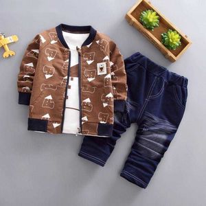 giacca Completi per bambini Completi per bambini Completi per abbigliamento casual per neonati Completi per cappotti Pantalone 3 pezzi Completi per vestiti alla moda Completi per bambini per ragazzo