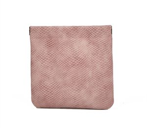 New PU Material Lipstick Bag Coin Purse Sanitary Pads Storage Bag Snake Pattern Small Wallet Multifunctional Portable Cosmetic Bags