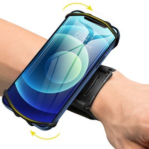 Novo suporte para telefone de pulseira 360 ° Rotatable Universal Sports Wrist para smartphone correndo braçadeira para caminhada para caminhada
