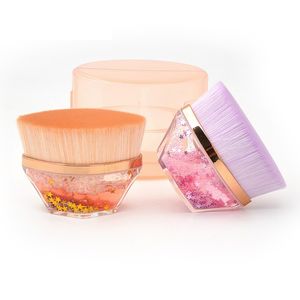 BT Kozmetik Krem Allık toptan satış-Makyaj fırçaları Sıvı parıltılı saplı sıvı bb krem allık tozu kozmetik fırça makyaj araçları