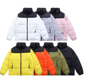 Moda invernale nuove giunzioni Piumini da donna in cotone Giacche da uomo Cerniera da uomo Casual Giù Parka Giacca firmata stampa logo taglia M-XXL