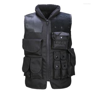 Herenvesten Tactisch Vest Militaire fan Outdoor Training Kleding Gevecht uniform Imitatie Body Armor Real CS STAB bewijs