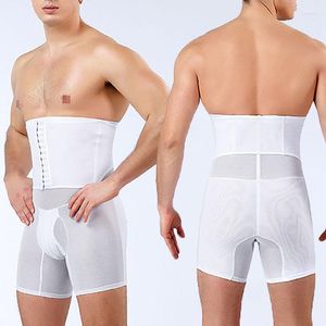 Herren-Körperformer, Herren-Shaper-Höschen, unterstützende formende Höschen, atmungsaktiv, hohe Taille, BuLifter-Hose, Bauchkontrolle, Shapewear