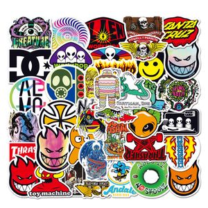 50Pcs pop Trendy brand skateboard sticker Graffiti Stickers for DIY Luggage Laptop Motorcycle Bicycle Stickers
