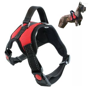 Collari per cani Gilet Cuscino traspirante Imbracatura Guinzaglio per animali domestici in nylon riflettente Forniture Accessori regolabili per piccoli e grandi