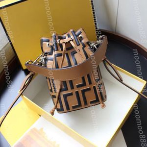 10A Top Tier Mini Tresor Bucket Bag Mirror Quality Womens Real Leather Calfskin Handbag Luxury Designer Black Print Letter Purse Crossbody Shoulder Strap Box Bag