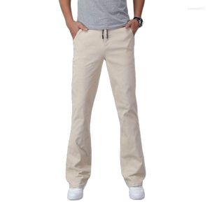 Pantaloni da uomo Moda Micro Jeans svasati Uomo Casual Larghi larghi Denim Streetwear Elastico in vita Pantaloni Abbigliamento