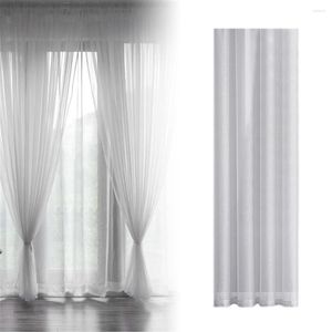 Curtain European Pure White Gauze For Wedding Home Living Room Decoration Modern Veiling Chiffon Solid Sheer Voile Kitchen