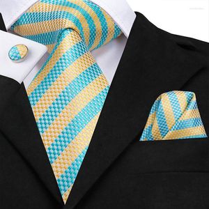 Bow Ties Green Silk Tie For Men Fashion Floral Paisley Pattern Designer Formal Business Wedding Party Hanky Cufflink Necktie Suit