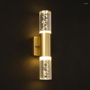 Wall Lamp Modern Bubble LED Lamps For Bedroom Bedside Living Room Decoration Sconce Bathroom Lighting Golden Light Fixture