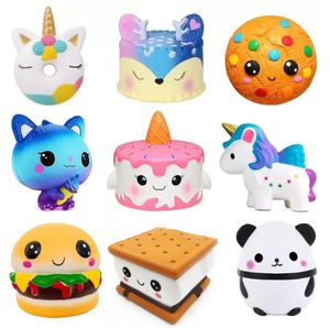 Jumbo Squishy Kawaii Horse Cake Deer Animal Panda Squishes Slow Rising Stress Relief Squeeze Toys for Kids GC0924x1