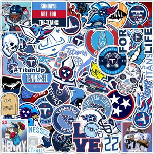 50st Rugby Sticker Titans Graffiti Stickers f￶r DIY Bagage Laptop Skateboard Motorcykelcykelklisterm￤rken