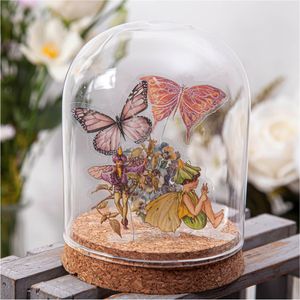 45pcs/Box Fairy Butterfly防水ペットステッカースクラップブッキングジャーナルのためのヴィンテージフラワーエルフィン装飾ラベルDIY 20220923