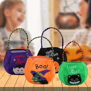 Multi Style Candy Bag Halloween Party Supplies Festival Decoration Bag Portable Cloth Sack Bags Pumpkin Shaped Pocket Parties Decorations