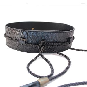 Belts Fashion For Women Clothing High Quality PU Leather Belt Female Wide Tassel Strap Gold Waistband Woman Wholesale Price Sale