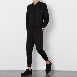 Pantaloni da uomo Uomo 2022 Original Summer Siamese Feet Loaded Casual Abiti a maniche lunghe Suit Tide