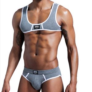 Men's Swimwear Cotton Low-rise Triangle Briefs Men Bikini U Bolle Pouch European And American Slim Fit T Shirt Sexy Vest Cotton Vest J220913