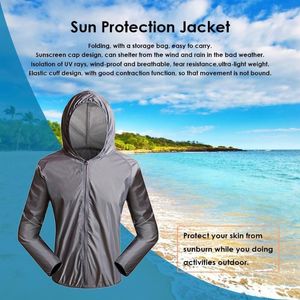 Racing Jackets Men Hooded Sun Protection Waterproof Quick Dry Outdoor Cycling Camping Anti-UV Ultra Light Coat Clothing