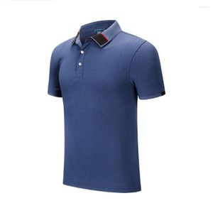 Męskie Polos Męskie Summer Business Business Short Sanda koszulka Polo Pure Color Bawełna koralika Pull Frame Elastic Casual T-shirt