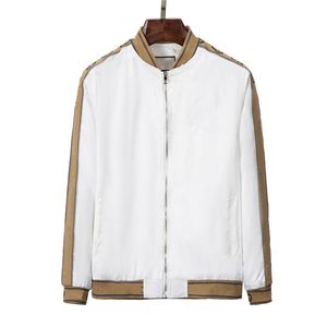 autumn and winter men's jacket letter applique simple unique fashion comfortable white sports warm zipper coat