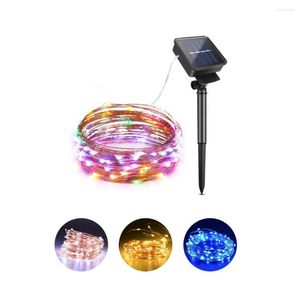 Strings Solar Panel Power LED Fairy String 5/10/20m 50/100/200 Waterproof Light Holiday Lights Outdoor Garden Patio Lawn Party Decor