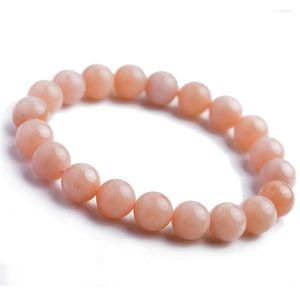 Strand 10mm äkta naturliga Opal -armband för kvinnor Kvinna Stretch Healing Crystal Round Bead Stone Armband