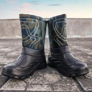 Stövlar Vinter Hög arbetsförsäkring Män anti-smashing Anti-Piercing Steel Toe Cap Wear Safety Site Work Shoes Cotton Cotton