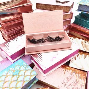 False Eyelashes Wholesale Package Makeup Eyelash Packaging Box Custom Logo Lash Boxes Mink Lashes Case Bulk Vendors