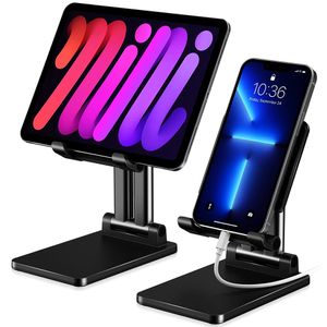 Cell Phone Stand Holder Adjustable Desktop Tablet Holder Universal Table Cell Phone Stand For Phone iPad Kindle Tablet