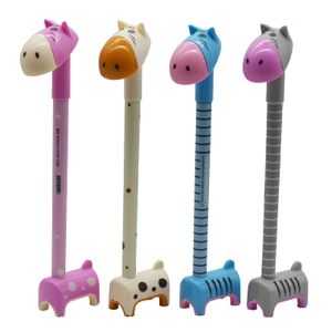 Ballpoint Pens Horse Shaped Pen Giraffa Donkey Signature Cute Cartoon Animal Blue Ink Creative Pedestal Design For Student Scho Mjbag Amewh