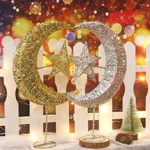 Decorações de Natal Tree Star Topper LED Decoração Noel Navidad 2022 Ornamentos de luz quente de Natal