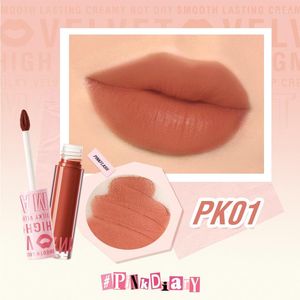 مكياج الشفاه Pinkflash Makeup White Velvet Matte Non-Locks Glaze الطين للشباب Girls TSLM1