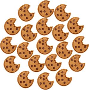 Notions Cookie Embroidered Patch Cute Iron on Patches Stickers for Clothing Dress Hat Pants Shoes DIY Sewing Craft Decoration