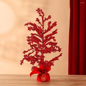 Decorative Flowers Artificial Tree Statue Good Blessing Simulation Lightweight Getting Rich Money Ornament Home Decor