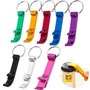 Portable Beer Bottle Openers Keychain Mini Pocket Aluminum Alloy Beverage Beer Bottles Opener Wedding Party Favor Gifts