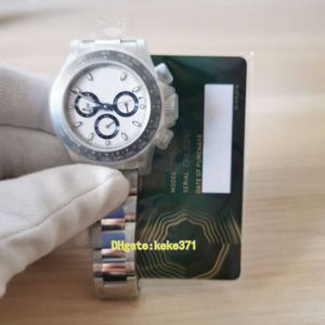 EWF Ultra-Thin Mens Watch 7750 Beweging 40 mm Cosmograph Panda 116500 Chronograph Oyster Bracelet Ceramic Mechanical Automatic Watches Men's polshorloges