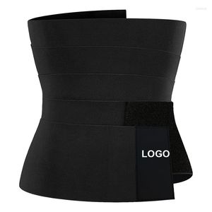 Bustiers Corsets Logo personalizzato poliestere elastictummy wrap intorno alla fascia cintura in gomma elastica elastica lunghezza di 4 metri