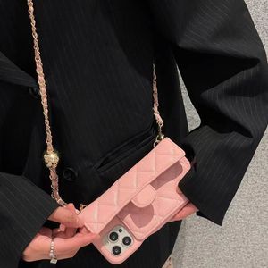 Iphone 15 14 Hülle Luxurys Marken Handytaschen für Cross-Body Damen Herren Designer Handyhüllen mit Kette 13 12 11 Pro Promax