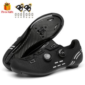 Säkerhetsskor Cykelskor MTB-cykel Sneakers Cleat Non-Slip Men's Mountain Cykling Cykel SPD Väg Skodon Speed ​​Carbon 220822