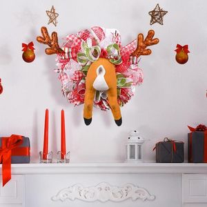 Flores decorativas de coragem de natas de Natal deliciosos ornamentais e engraçados alces de charme de charme de pendente de pendente de pendente para casa para casa para casa