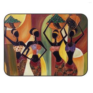 Carpets CHARMHOME Soft Carpet Anti-slip Rug African Women Mural For Living Room Bedroom Mat Home Decoration Accessories