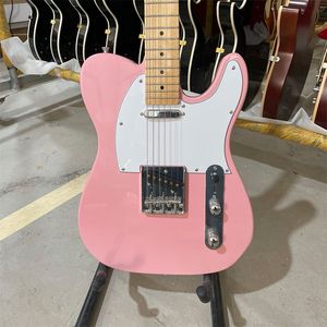 Guitarra elétrica de transmissão chinesa modelo rosa direto da fábrica