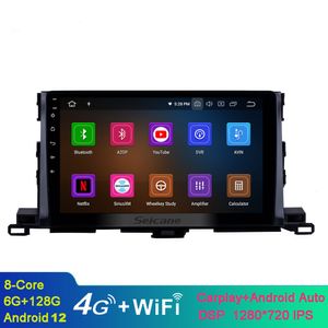 10.1 inch Android Video GPS Mavigation for Toyota Highlander-2015 مع دعم الشاشة التي تعمل باللمس بلوتوث TPMS DVR