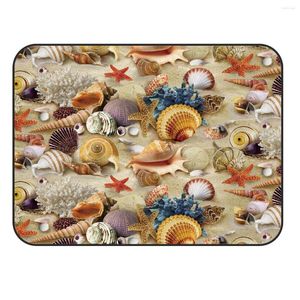 Mattor Charmhome Soft Carpet Anti-Slip Rug Beach Shell Starfish For Living Room Bedroom Mat Home Decoration Accessories